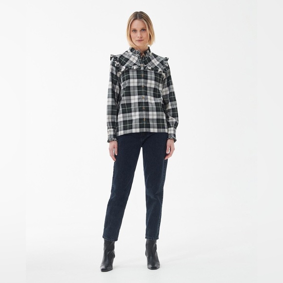✨ BARBOUR ✨ Modern Heritage Angelina Poplar Tartan Shirt 8 (USA 4) - Picture 4 of 16